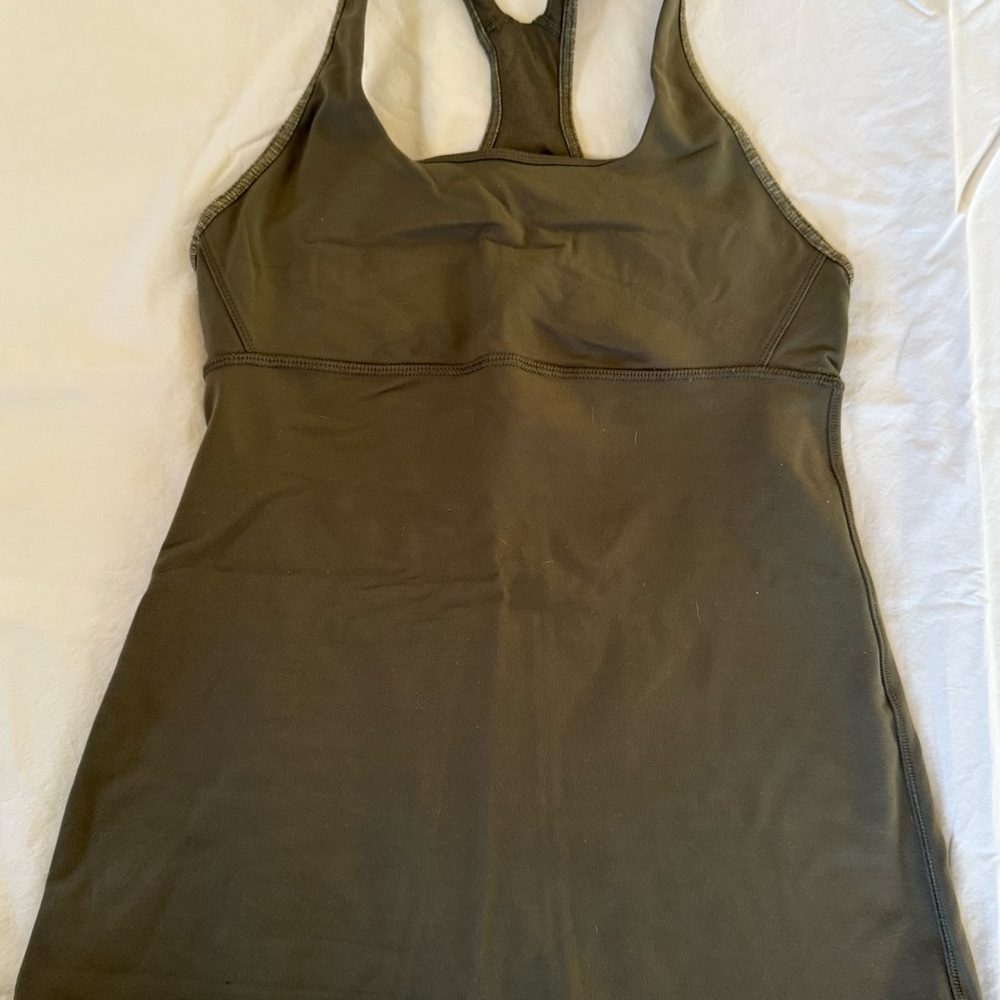 Lululemon Olive Green Racerback Tank Top
